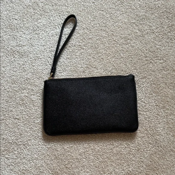 Coach Black Textured Wristlet - Picture 2 of 7
